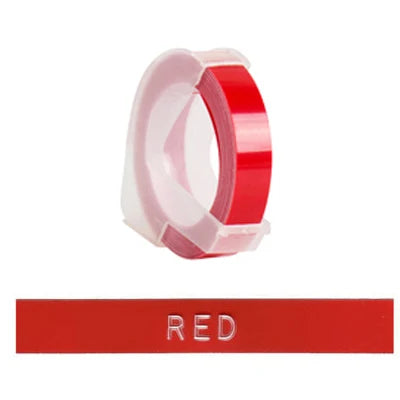 6MM 9MM 12MM 3D Embossing Label Refill Printer Ribbon PVC LABEL Motex E101 1610 12965 1880 Label Machine Tapes