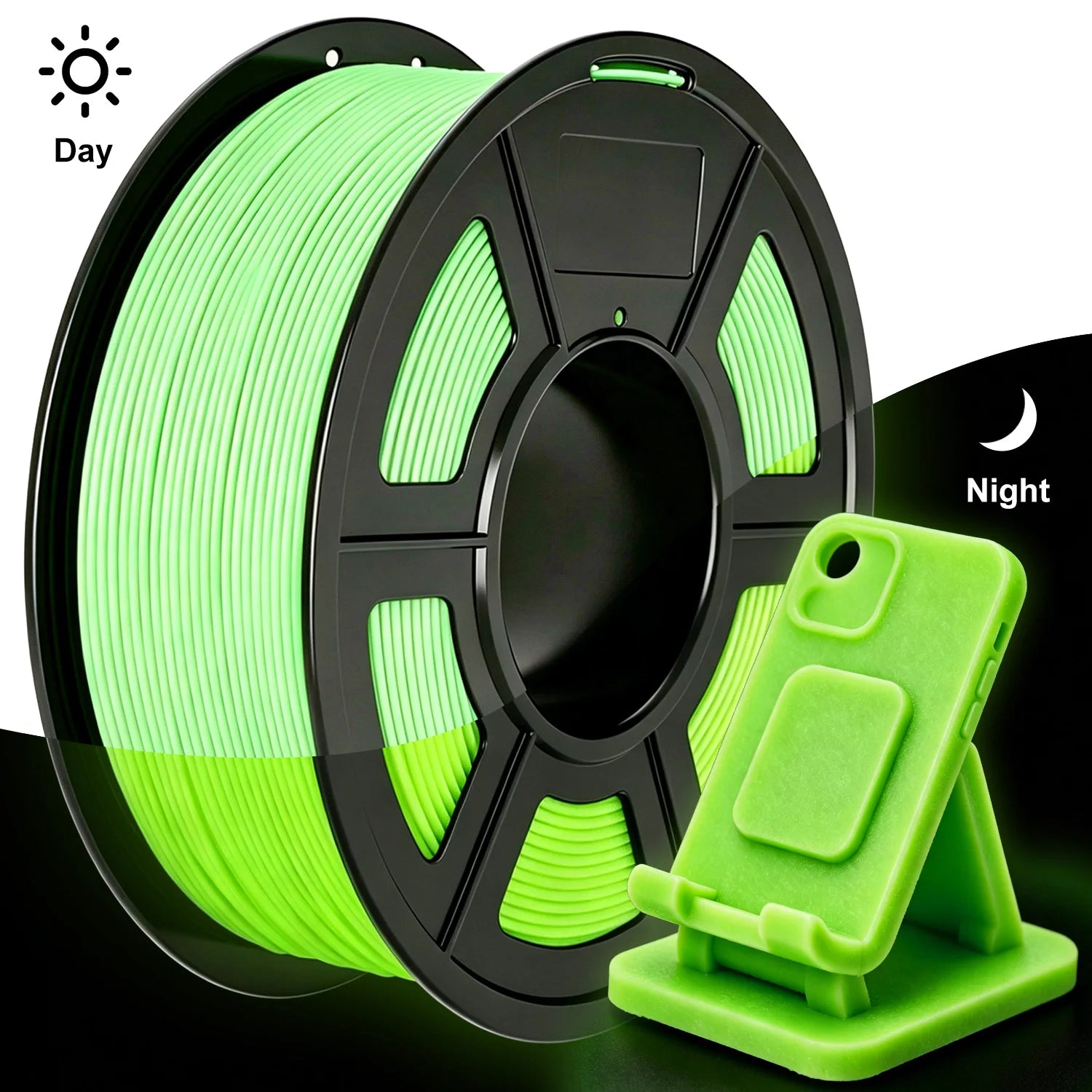 200G Luminous PLA Filament 1.75mm Glow In The Dark Plastic PLA 1.75mm 3D Printing Materials Fast Shipping