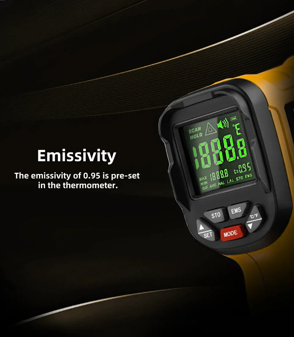 BSIDE H3 Infrared Thermometer Gun -50~1400°C Non-Contact