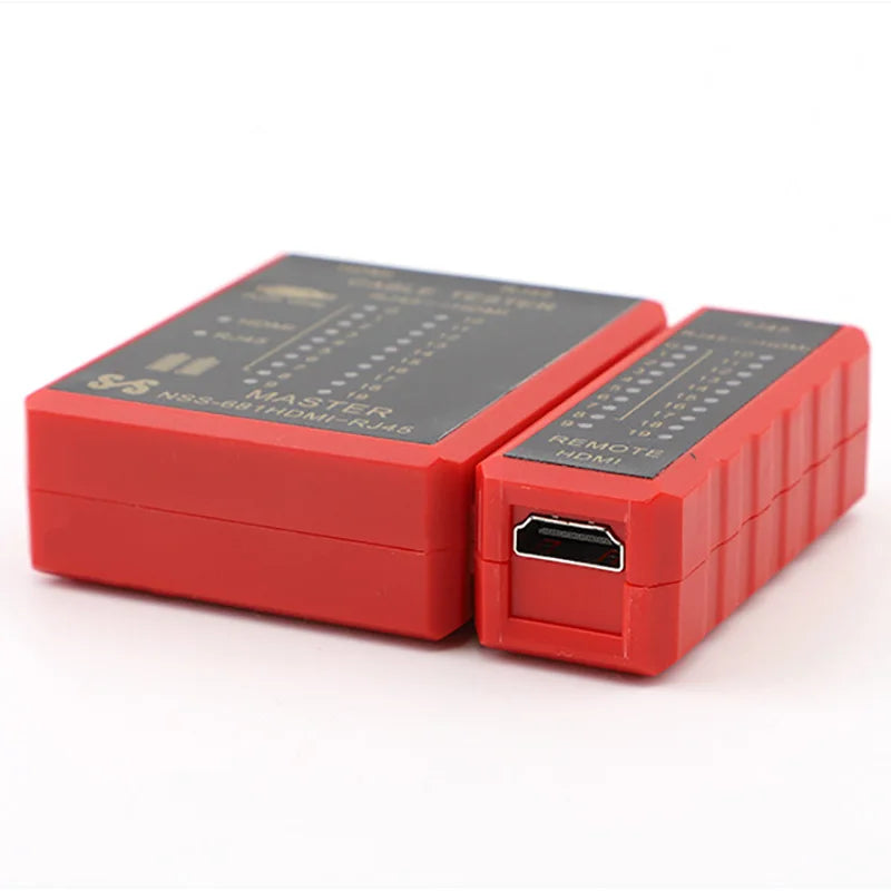 Multifunctional Cable Tester-HDTV-Compatible, RJ45 8P8C POE Anti-Burn&RJ11 Line Professional Test Tool for Network Maintenance