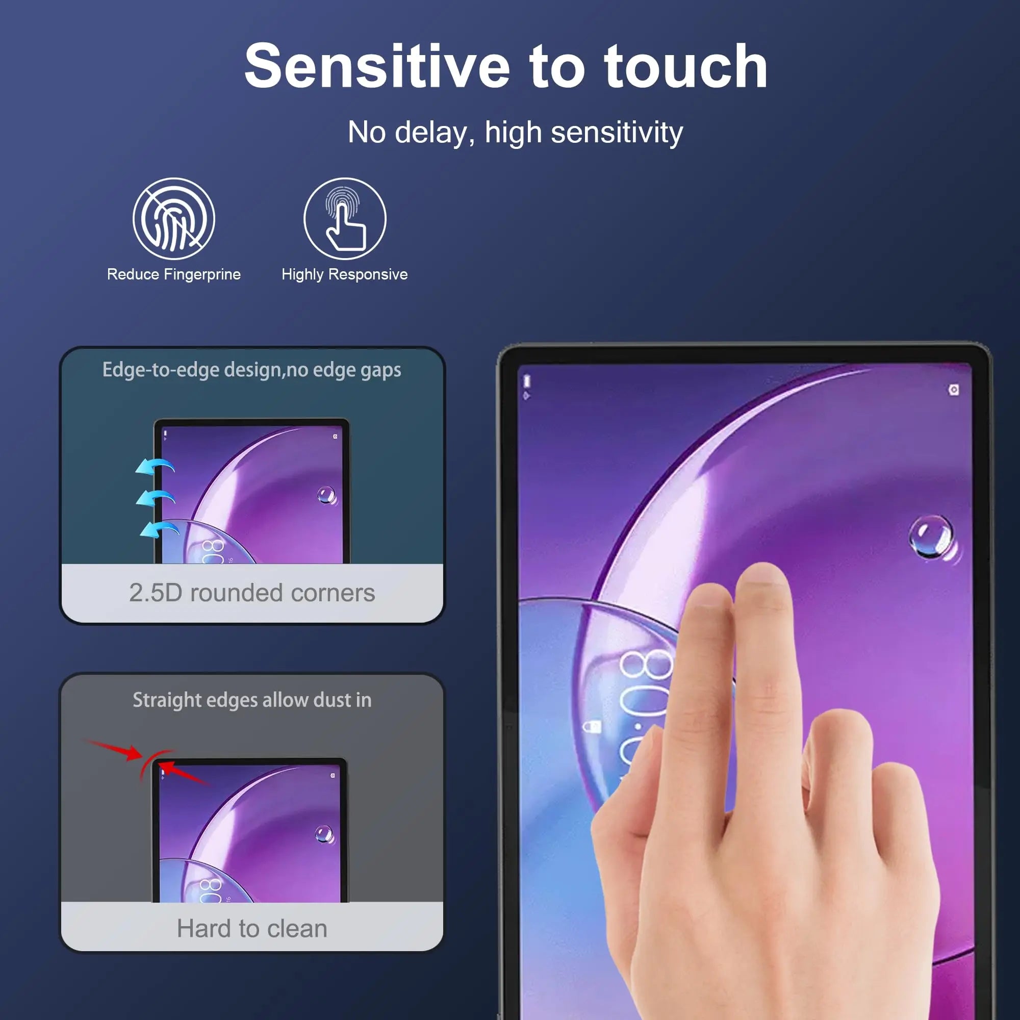 Tempered Film for Lenovo Xiaoxin Pad Pro (13 inch) 2026 TB376FC HD Clear Anti-Fingerprint Anti-Scratch Tablet Screen Protector