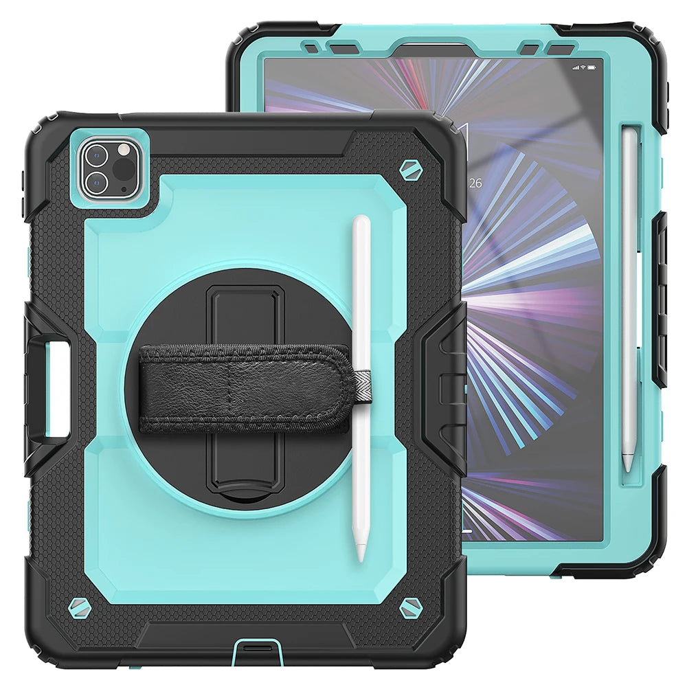 Heavy Duty for iPad Case 10.2 9th Generation Cover For 2022 iPad 9.7 Air 5 2 3 4 10.9 10.5 2021 Pro 11 12.9 Mini 6 5 Smart Cover