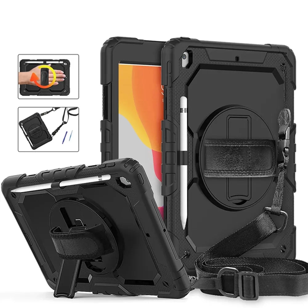 Heavy Duty for iPad Case 10.2 9th Generation Cover For 2022 iPad 9.7 Air 5 2 3 4 10.9 10.5 2021 Pro 11 12.9 Mini 6 5 Smart Cover