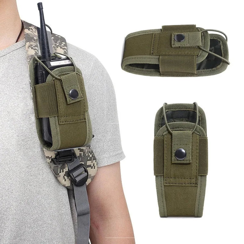 Portable Outdoor Hunting Sports Waist Bag Interphone Holster Tactical Walkie Talkie Carry Bag Radio Pouch Holder Pocket DJJPJ01