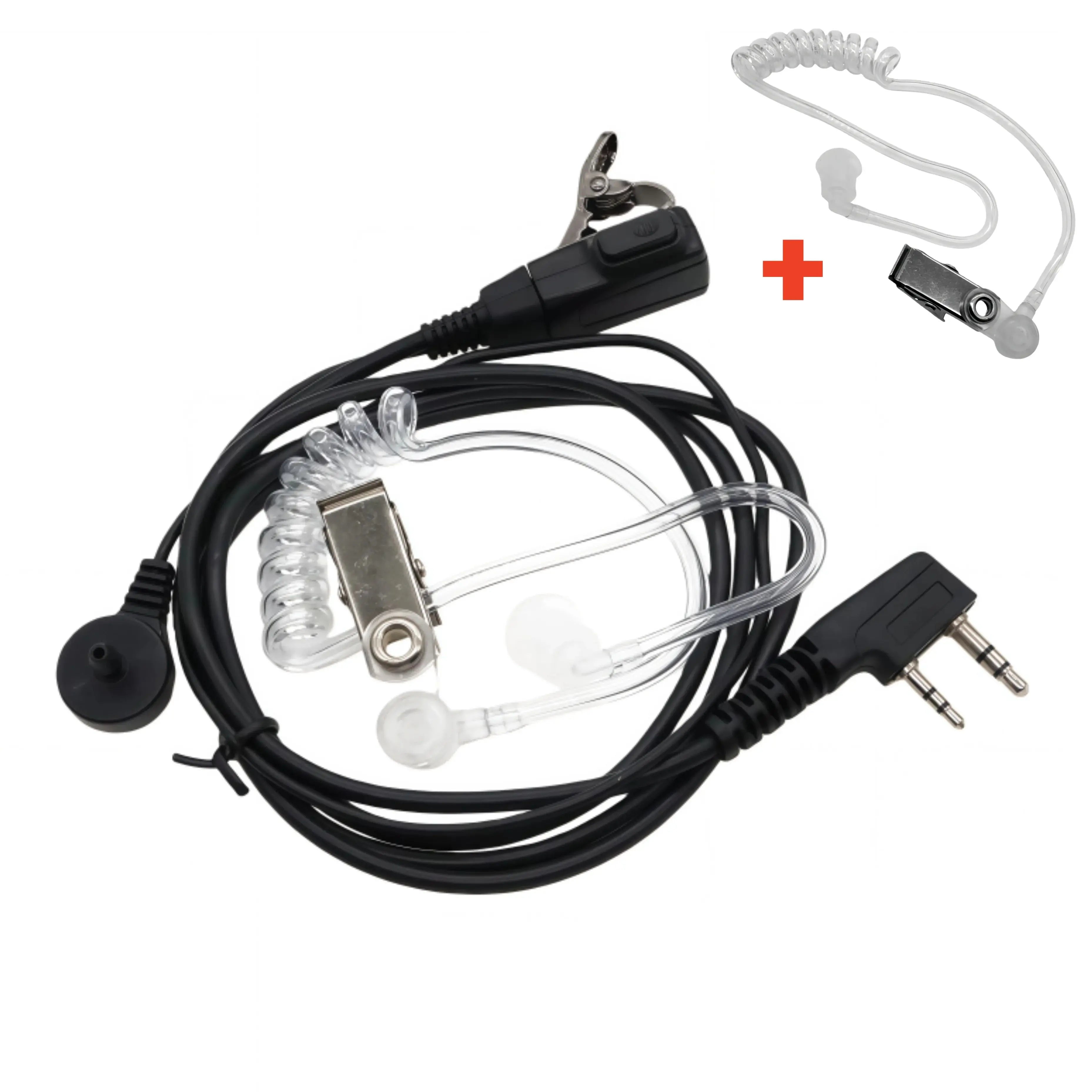 Acoustic Air Tube Headset 2 Pin PTT Earpiece Earphone for Baofeng UV-5R BF-888S UV-21 pro Quansheng UV-K5 Walkie Talkie Accessor