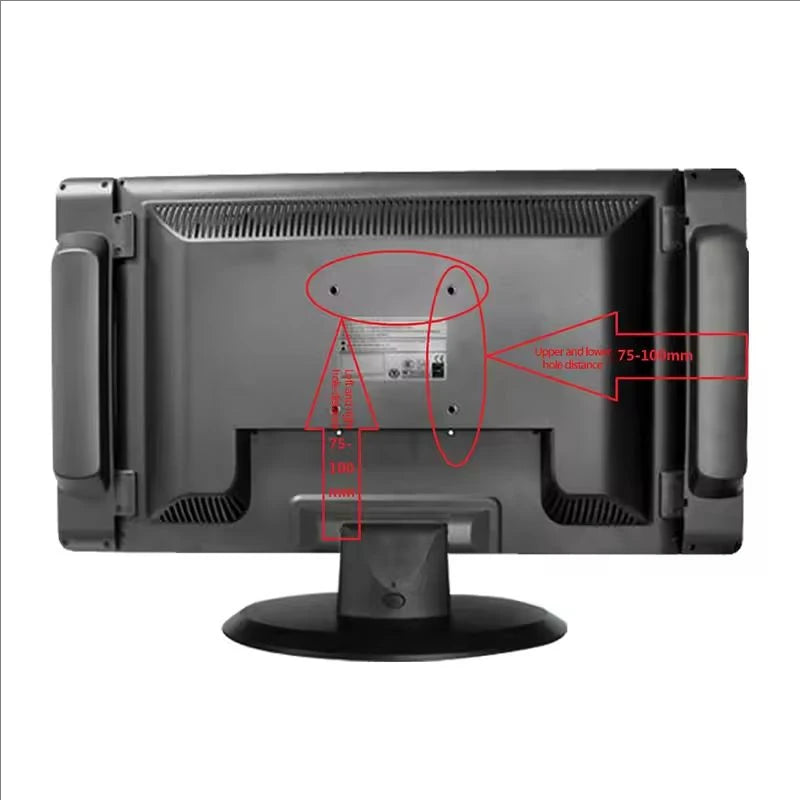 Suporte Para TV De Parede, Monitor LCD LED, Tela Plana Para PC, VESA 75, 100, 12-24'
