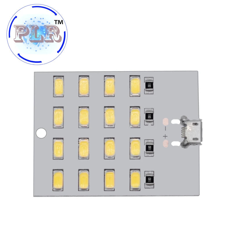 5730 Smd 5V 430mA~470mA White Mirco Usb 5730 LED Lighting Panel PLR USB Mobile Light Emergency Light Night Light Electronic DIY
