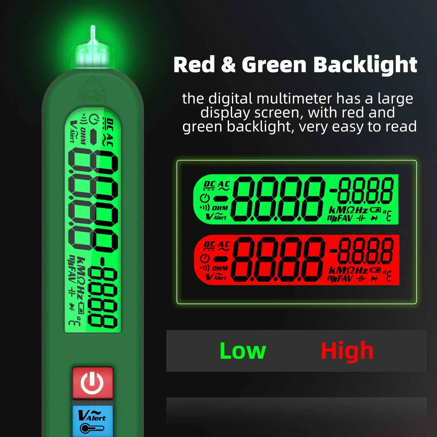 BSIDE S5 Smart USB Voltage Tester with T-RMS & NCV