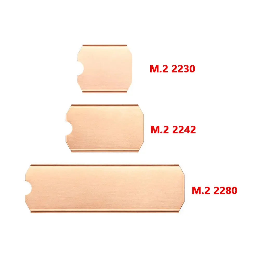 M.2 NVME 2280 2242 2230 SSD Heatsink Copper PS5 Radiator Solid State Drives Cooler Silicone For Laptop PC M2 2280 NGFF PCI-E SSD
