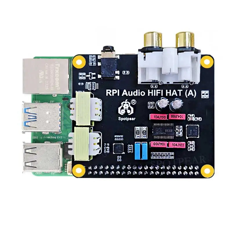 Raspberry Pi5 Audio HIFI HAT PCM5122 I2S Audio Card DAC Also For PI 5 / PI4 /PI3 /Zero Series