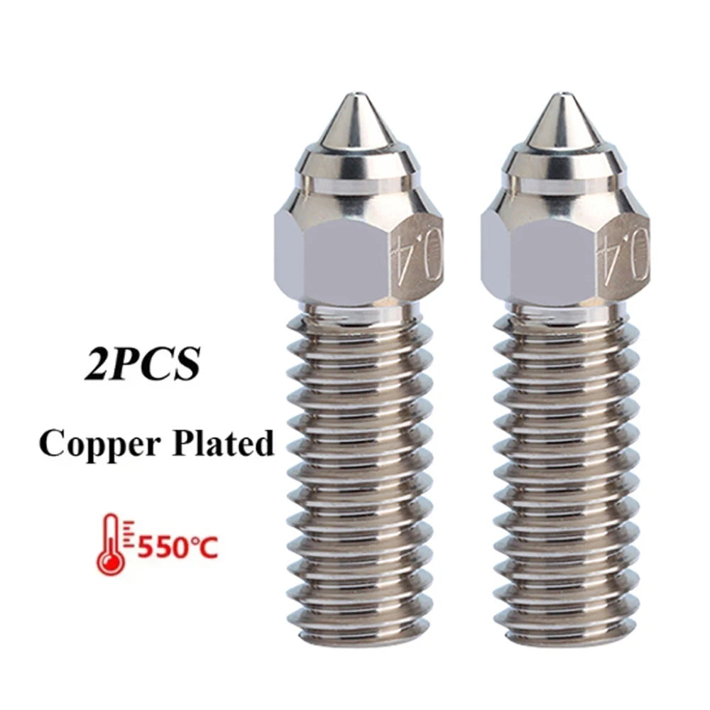 Nozzle For Creality K1 Max Ender 3 V3 KE CR-M4 Bimetal Plated Copper Hard Steel Brass For Vyper Kobra Sovol SV06 Plus/SV07