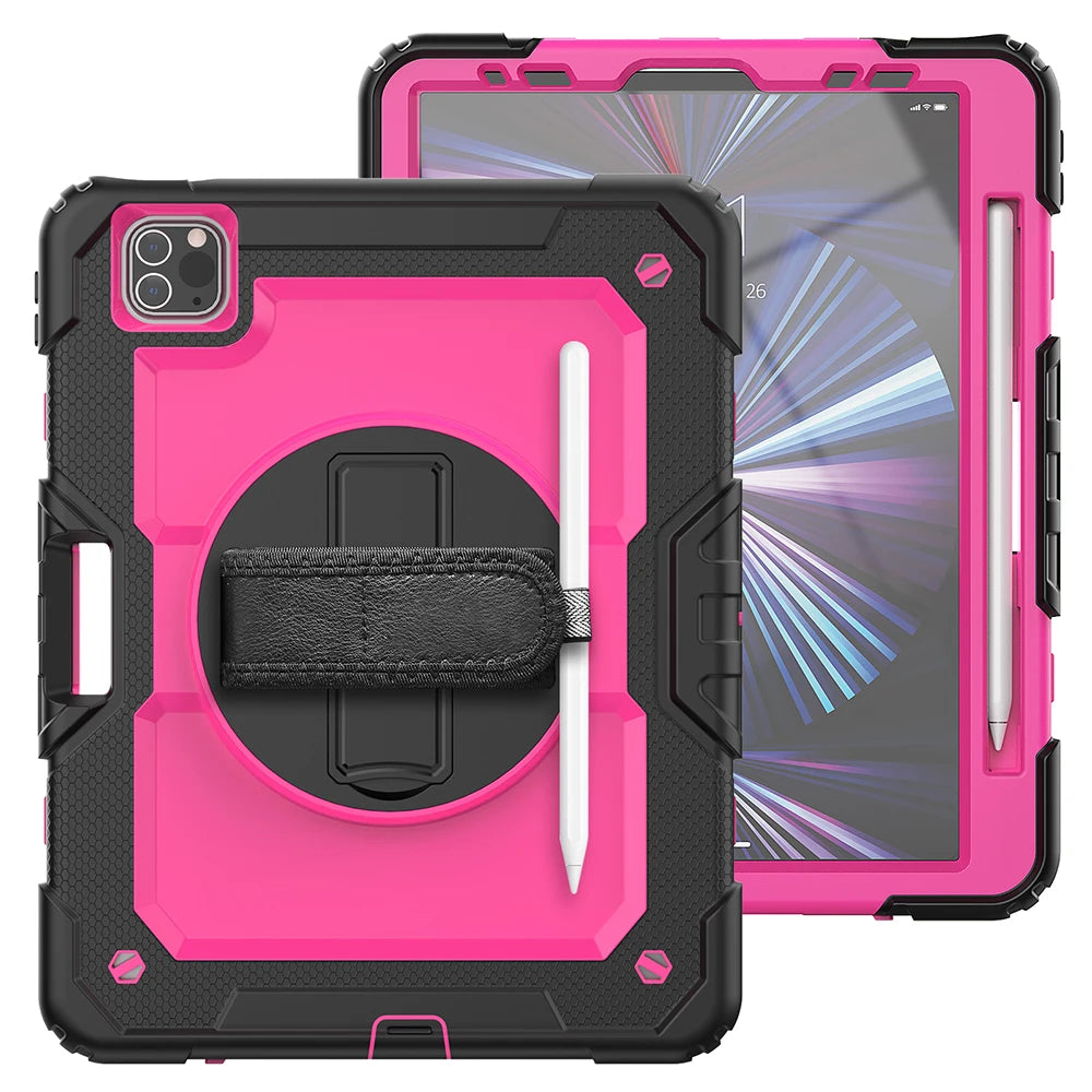 Heavy Duty for iPad Case 10.2 9th Generation Cover For 2022 iPad 9.7 Air 5 2 3 4 10.9 10.5 2021 Pro 11 12.9 Mini 6 5 Smart Cover