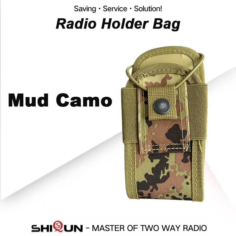 MSC 20H Tactical Molle Handheld Radio Pouch Waist Bag Holder Pocket Portable Ham Radio Holster Bag Colorful 5R Radio Accessories