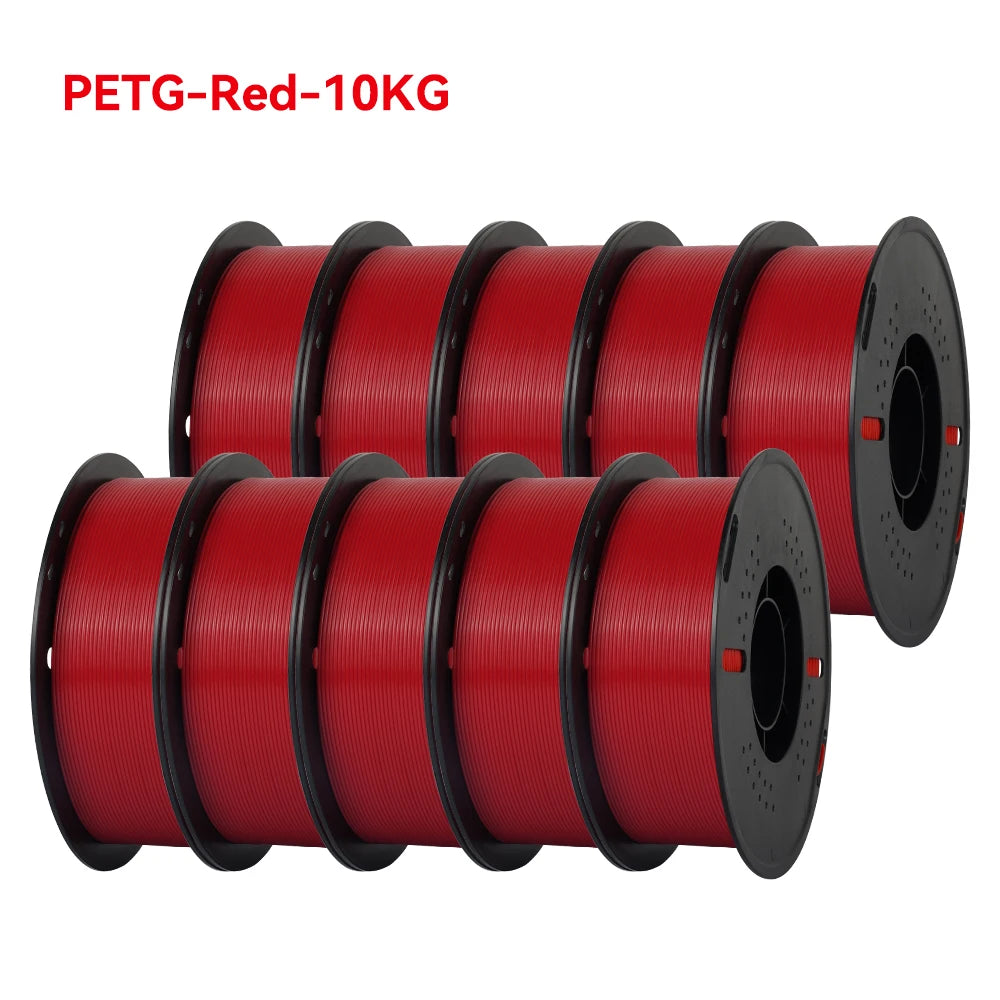 KINGROON 22LBS PETG or PLA Filament 3D Printer Filament 10 Rolls 1KG 1.75MM Eco-Friendly Good Toughness Mix Color Free Shipping