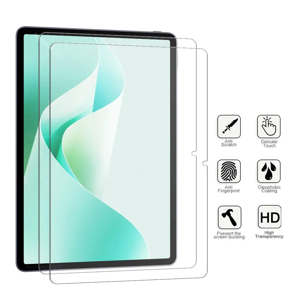 2PCS HD Tempered Glass For Honor Pad X8A 11-Inch Scratch Proof Transparent Tempered Glass  Screen Protector