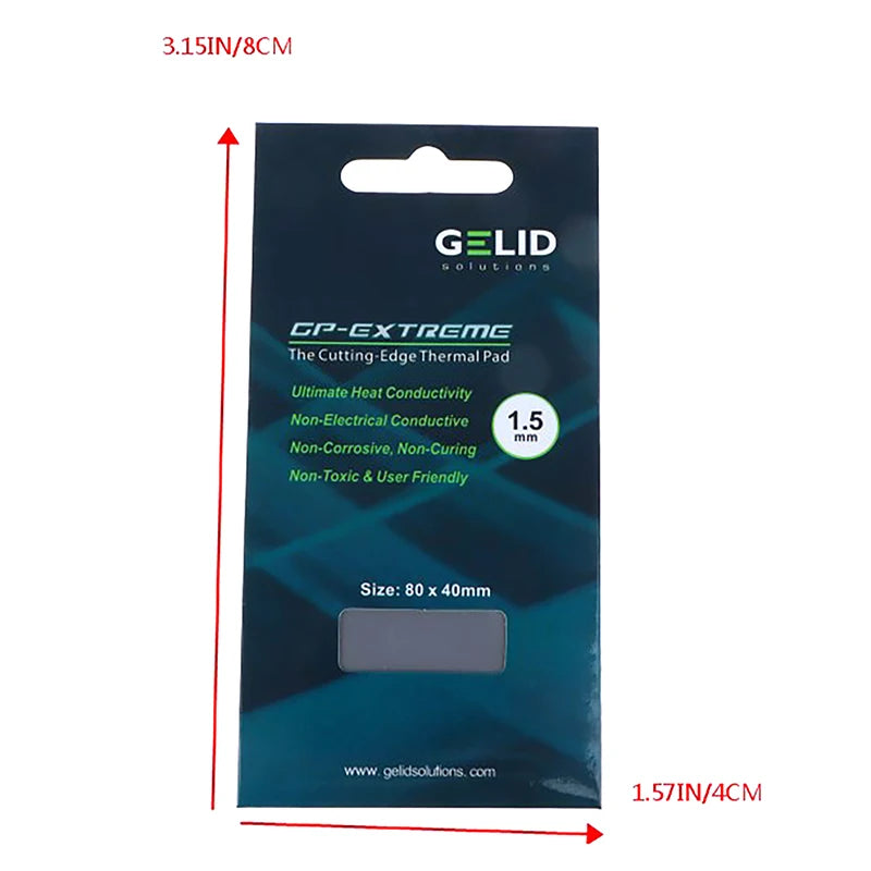 GELID  15W/MK Thermal Pad CPU/GPU Graphics Motherboard Silicone Grease Pad Heat Dissipation Silicone Pad