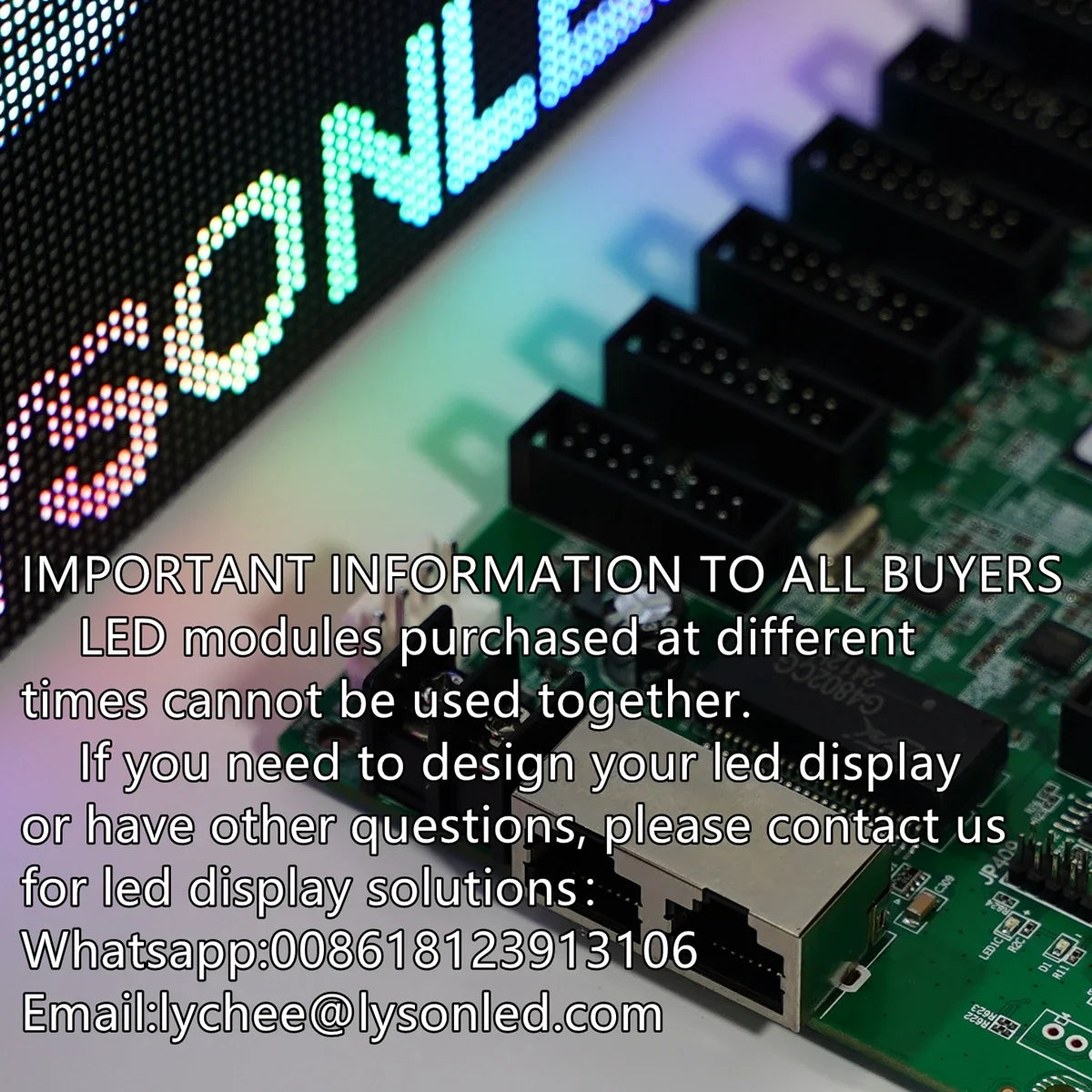 Linsn RV908M32 Receiving Card Video Wall Controller LED Display Screen RGB Matrix HBU75 Full Color Module Control