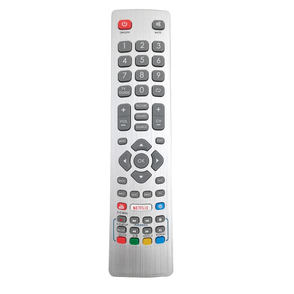 Replacement IR Remote for Sharp Aquos TVs - Model SHWRMC0115, SHWRMC0121, DH-2086, DH-2087 (Multi-Device Control