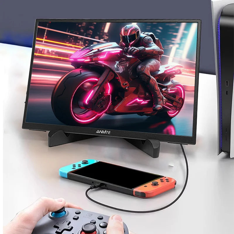 Anmite 10.5-Inch Portable Monitor 1280P HDR 15:10 Low Blue Light For XBox PS4 / 5 Switch Cell Phone PC Loptop Extension