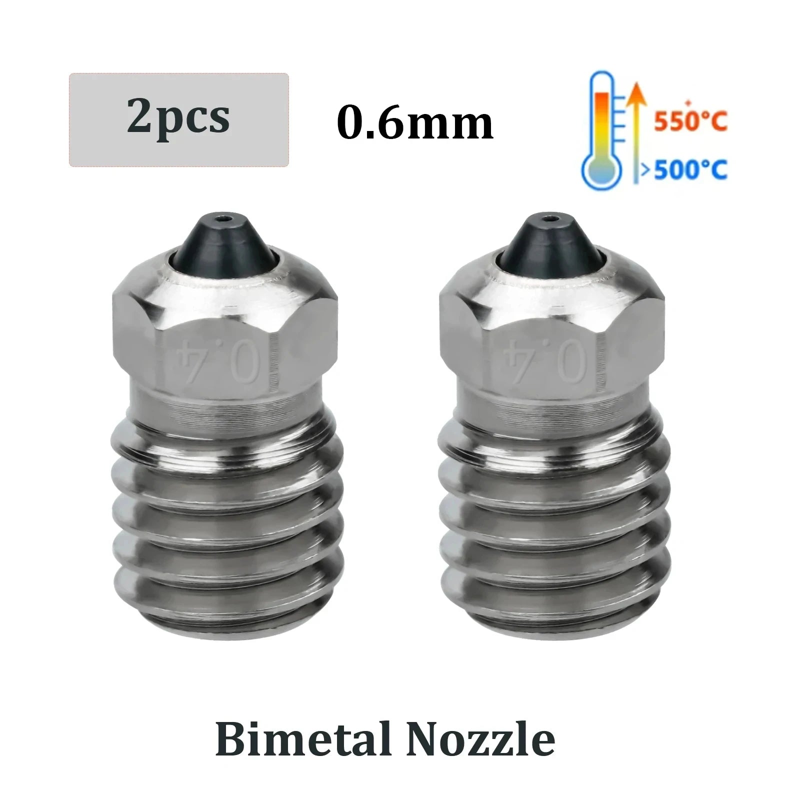 For Flashforge Adventurer 5M/5M pro Nozzle Kit Upgrade Hotend Pinting Head Quick-Detachable Nozzle Hard Steel Nozzle Kit