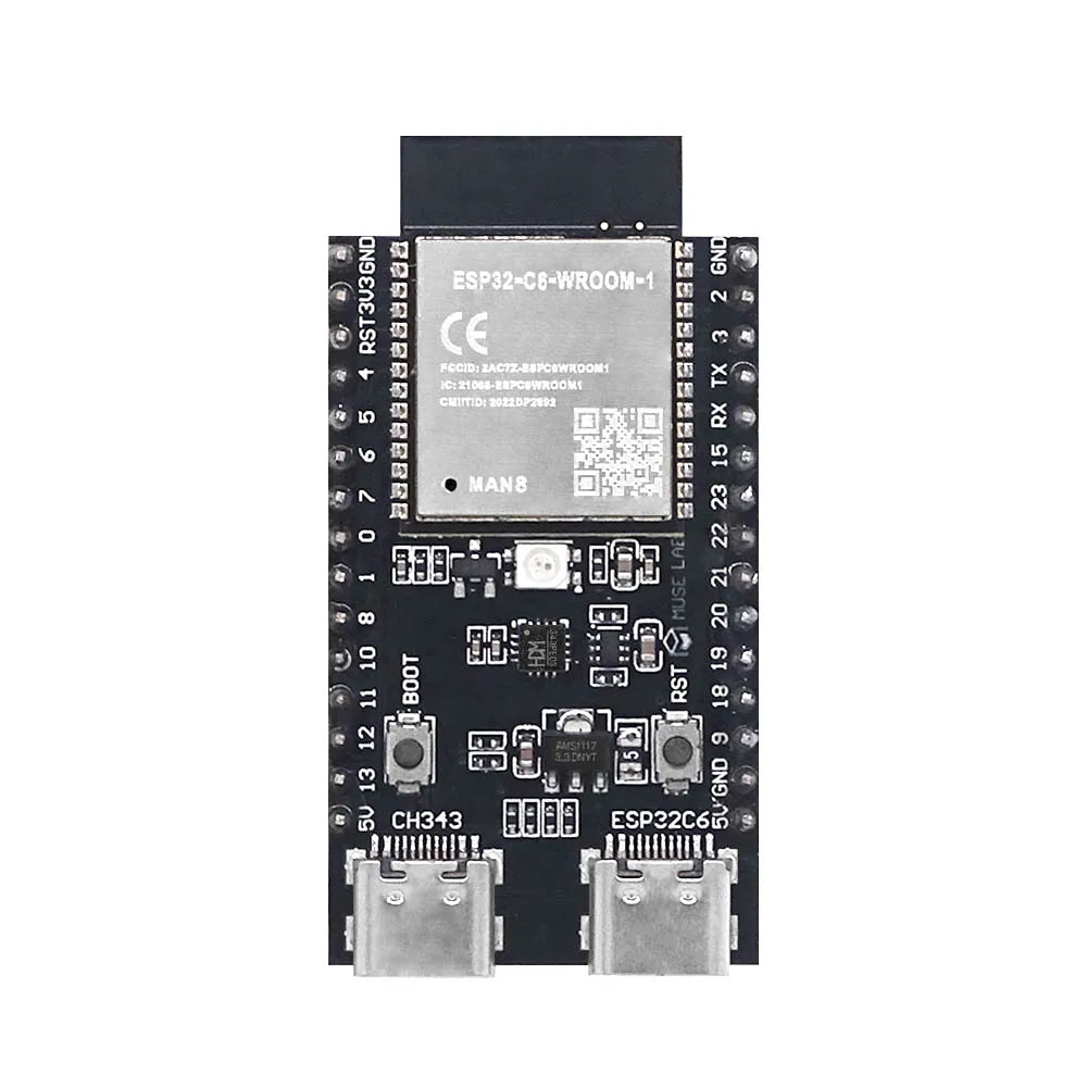 ESP32-C6 ESP32 WiFi+Bluetooth Internet Of Things ESP Development Board Core Board ESP32-C6-DevKit C N4R2 N8R2 N16R2 For Arduino