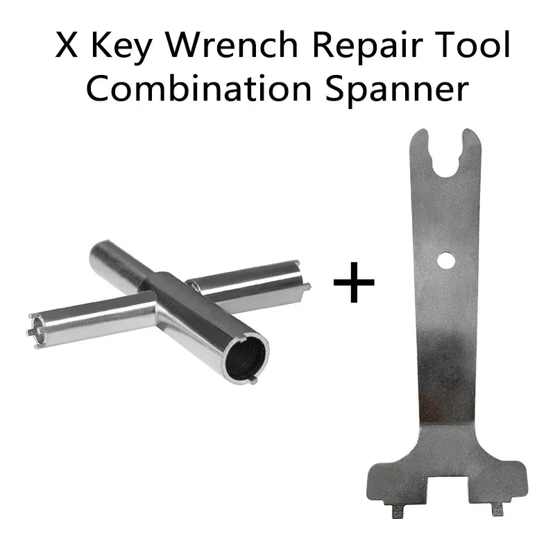 4 Way X Key Walkie Talkies Wrench Repair Tool Destuffing Spanner Compatible with Baofeng Kenwood Motorola Quansheng TYT Radios