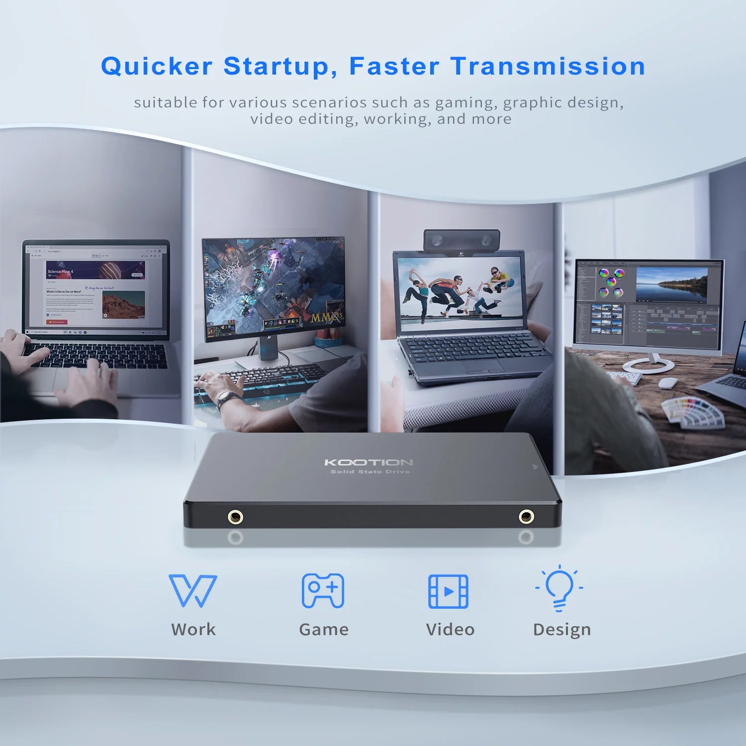 KOOTION X12 Internal Solid State Drive 2.5”SATA III 2TB 1TB 512GB 480GB 256GB 240B 128GB PC Laptop Desktop