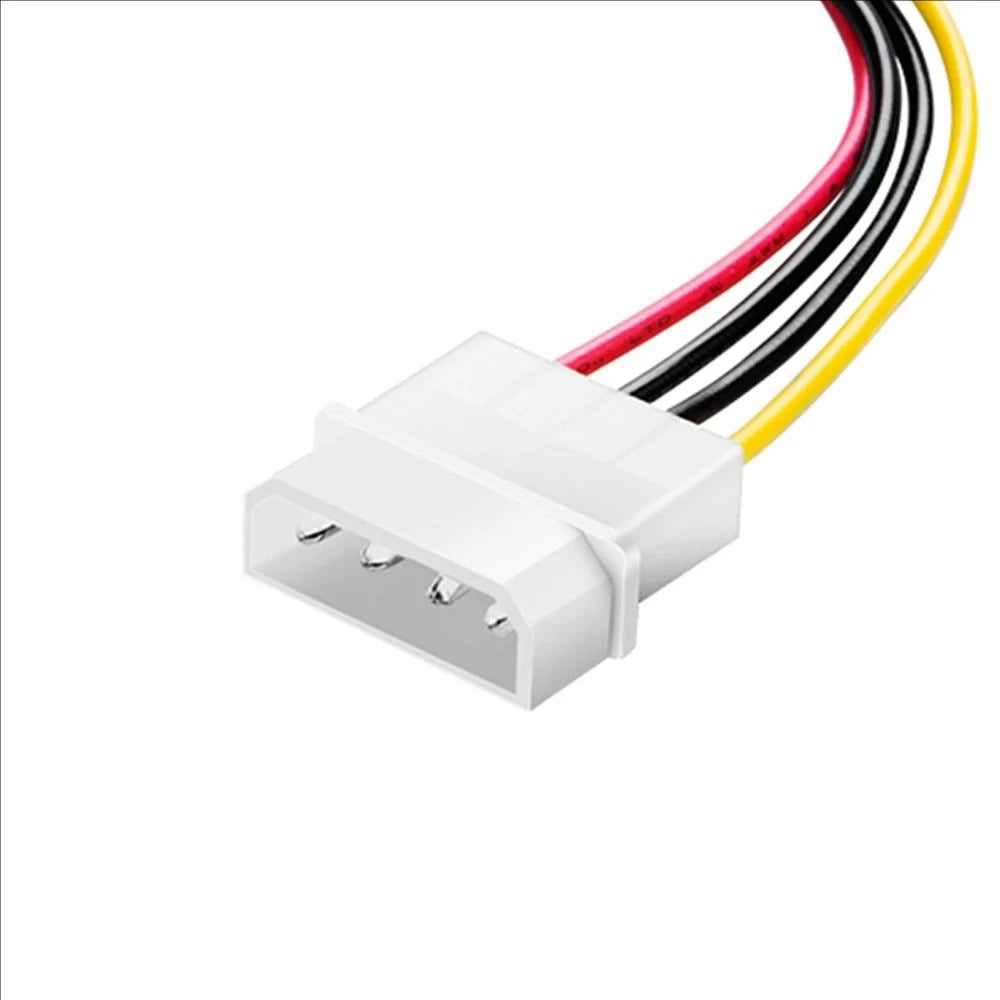 IDE Molex 4 Pin to 2 X SATA Power Cable Serial ATA Y Splitter Hard Drive Dual Extension Cord Adapter Connector