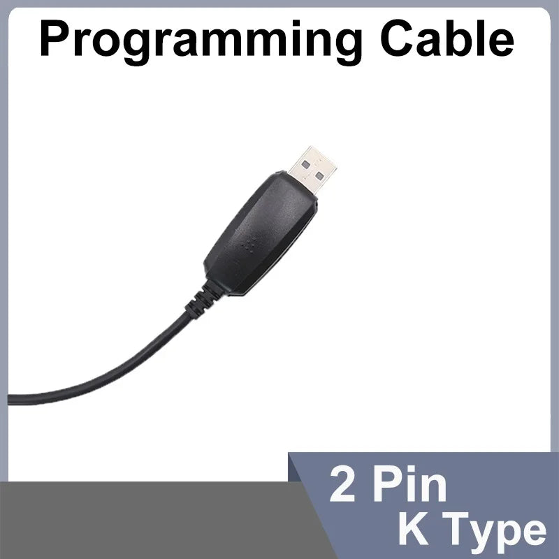1/2PCS USB Programming Cable UVK5 UVK6 5RPlus Baofeng 18Pro 13Plus 17Plus V2 Programming Cable CD Software Radio Accessories