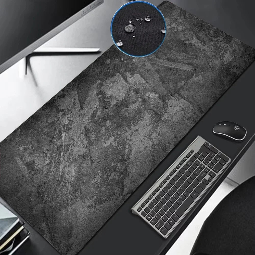 900x400 Gray Textured Tarpaulin Mouse Pad Waterproof Mat Gaming Accessories Control MousePad Gamer Water Proof Cloth Desk Mat