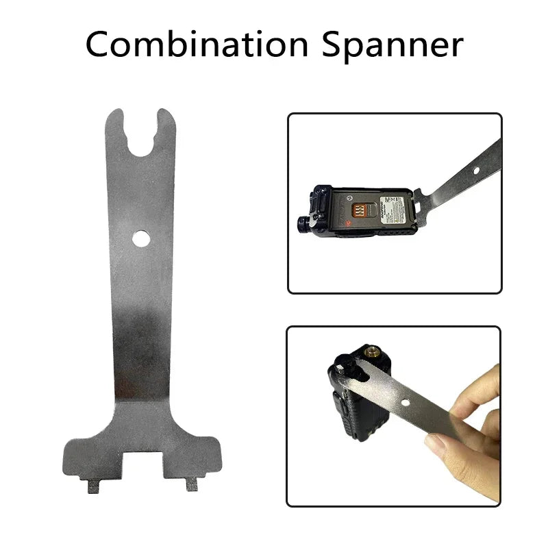 4 Way X Key Walkie Talkies Wrench Repair Tool Destuffing Spanner Compatible with Baofeng Kenwood Motorola Quansheng TYT Radios