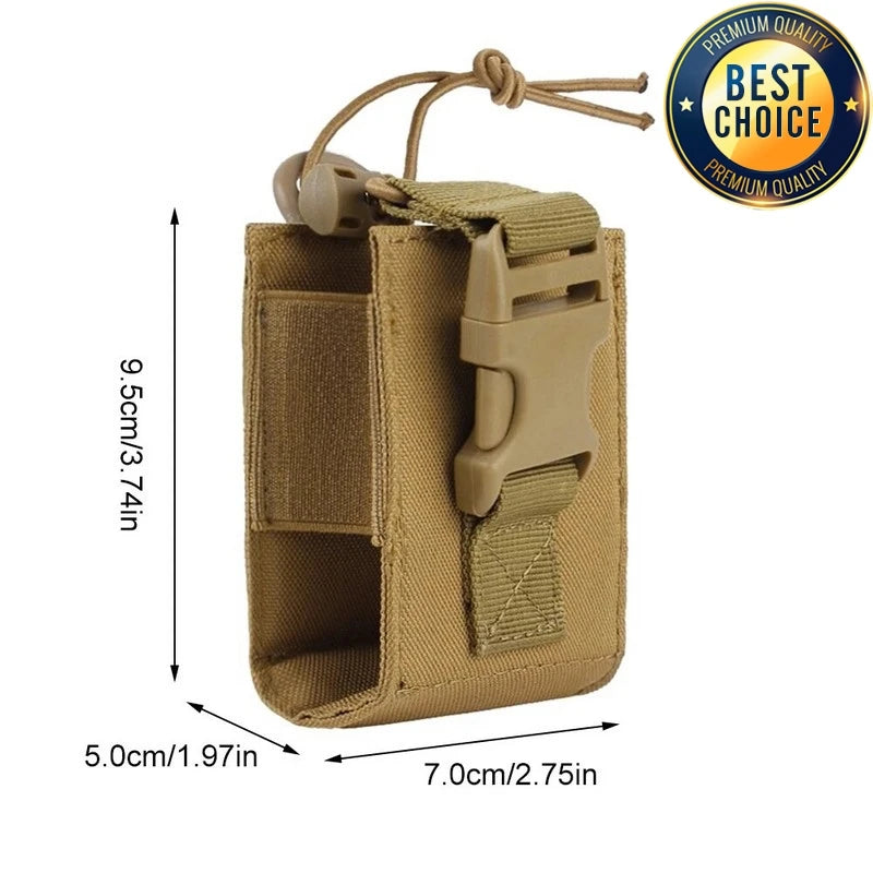 1000D Portable Tactical Molle Radio Walkie Talkie Pouch Holder Pocket Interphone Holster Carry Bag Walkie-Talkie Case Holder