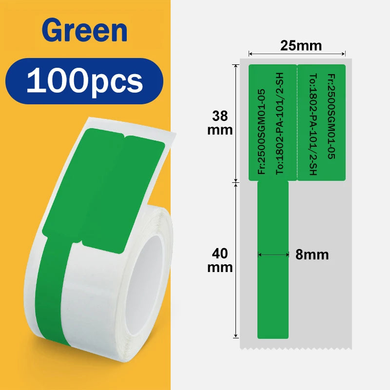 【Cable Wire Sticker】M110 M200 M220 MAKER F-Type Label Self-Adhesive Cable Electric Flexible Labels