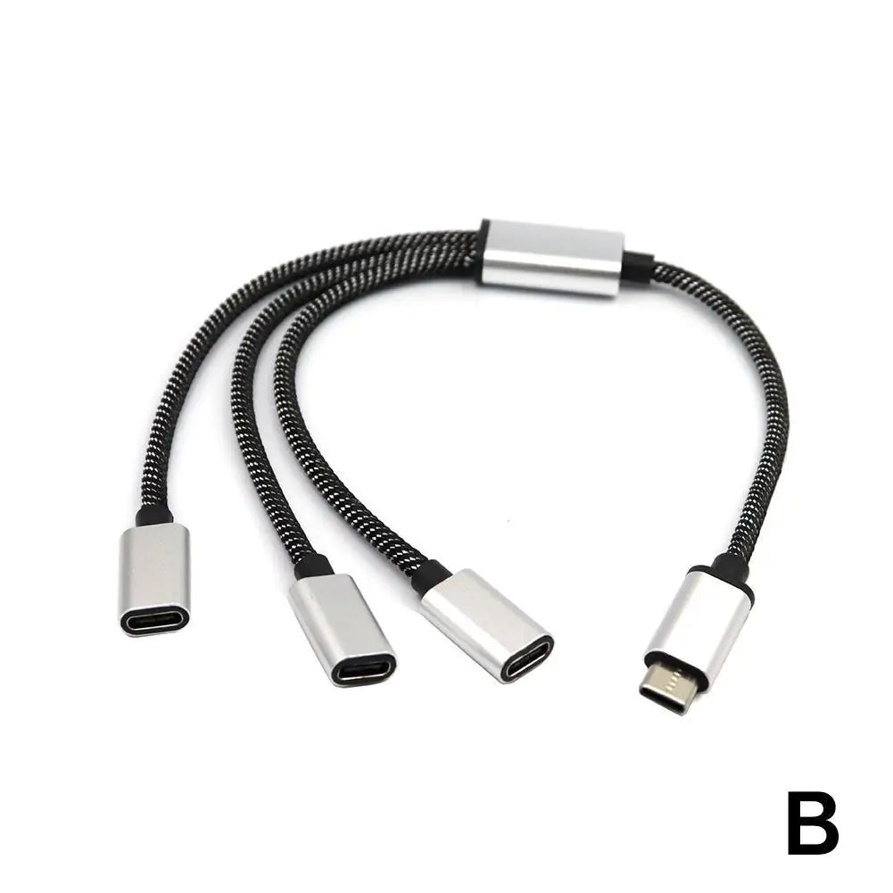 Type C Hub 3-port One To Two Type C Interface Type C Splitter