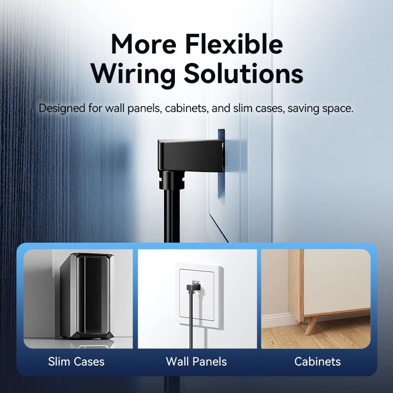 Vention Cat6 Ethernet Cable 90° Right Angle Design CAT 6 Networking Internet Lan Cord for Laptops PS5 4 Xbox Router RJ45 Cable