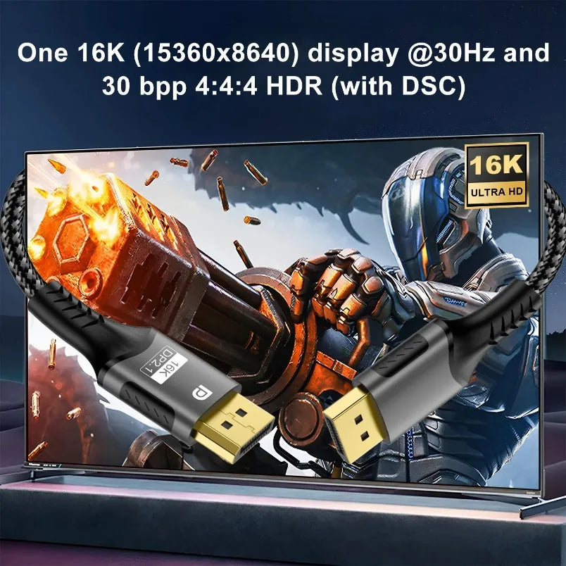 8K@60Hz 48Gbps 8K HDMI-Compatible 2.1 Cable ARC HDCP Ultra High Speed HDR For RTX Video Cable PC Laptop Projector 4K@120Hz HD TV