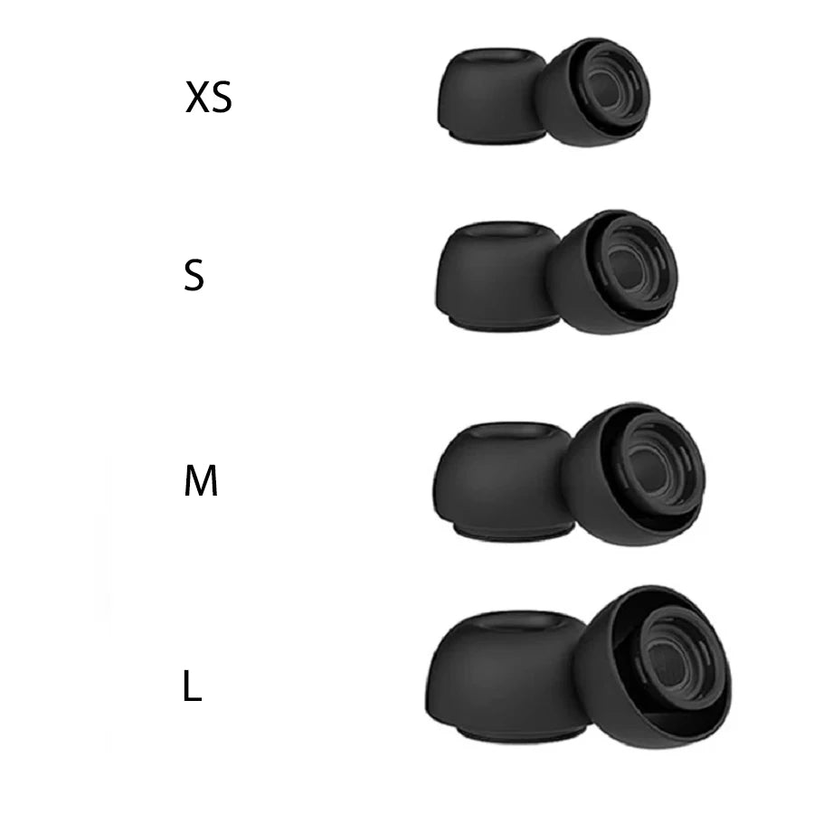 4 Pairs Liquid Silicone Ear Tips for Airpods Pro 1 2 Noise Reduction Pad Earplugs Ear Caps Comes with Cleaning Pen
