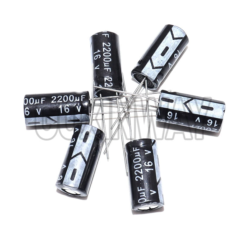 10pcs 2200uF 16V 2200MFD 16Volt Aluminum Electrolytic Capacitor Radial 2200uf 16v 2200uf16v 16v2200uf