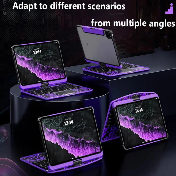 for IPad 11th Gen A16 2025 Air 11inch M3 M2 10th Gen A2696 A2757 Air 7 6 5 4 10.2 9th 8th 7th Pro 11 Hard Touchpad Keyboard Case