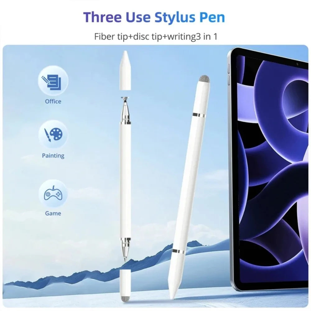 3 In 1 Magnetic Stylus Pen Universal Capacitive Touch Screen Pencil Drawing Writing Pen For Phone Tablet Android IOS
