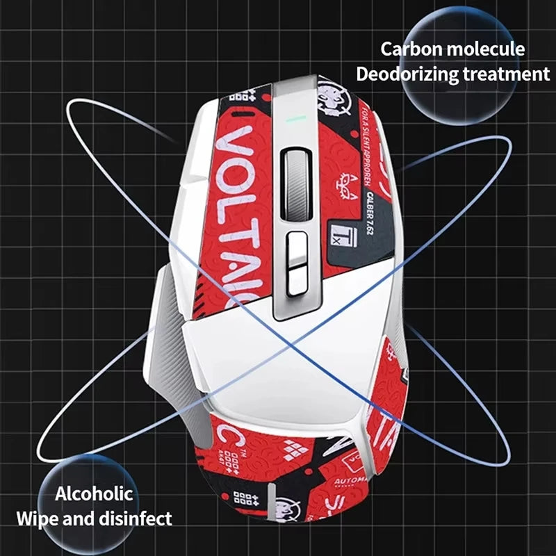 Mouse Grip Tape Skate Sticker for Logitech G502X PULS Non Slip Skin Suck Sweat For G502X LIGHTSPEED Wireless Mouse