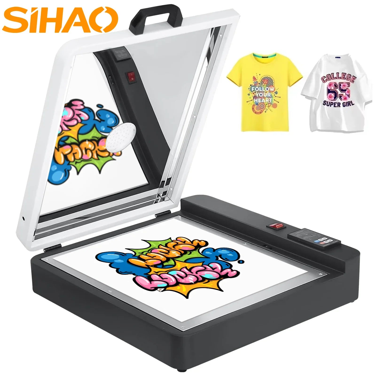 SIHAO A3 DTF Oven Dryer with Temperature Control DTF Oven Curing Heater Transfer Hot Melt Powder Shaker Printer