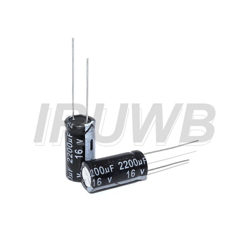 10pcs 2200uF 16V 2200MFD 16Volt Aluminum Electrolytic Capacitor Radial 16v2200mf 16v2200uf