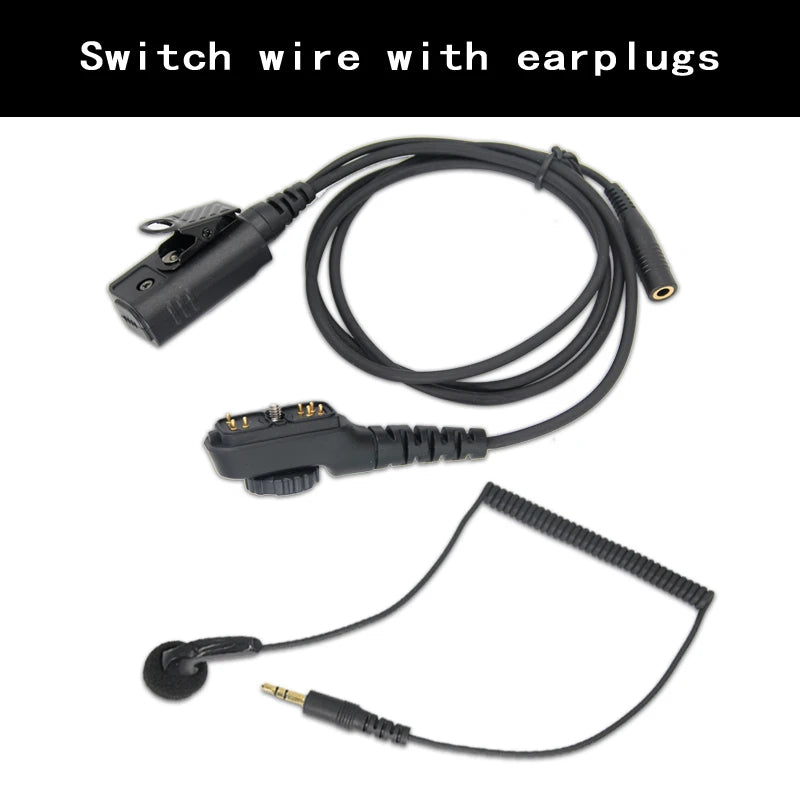 Walkie Talkie Headset Earpiece Mic For Hytera HYT PD700 PD700G PD702G PD705G PD752 PD780 PD782 PD785 PD785G PT580H Two Way Radio