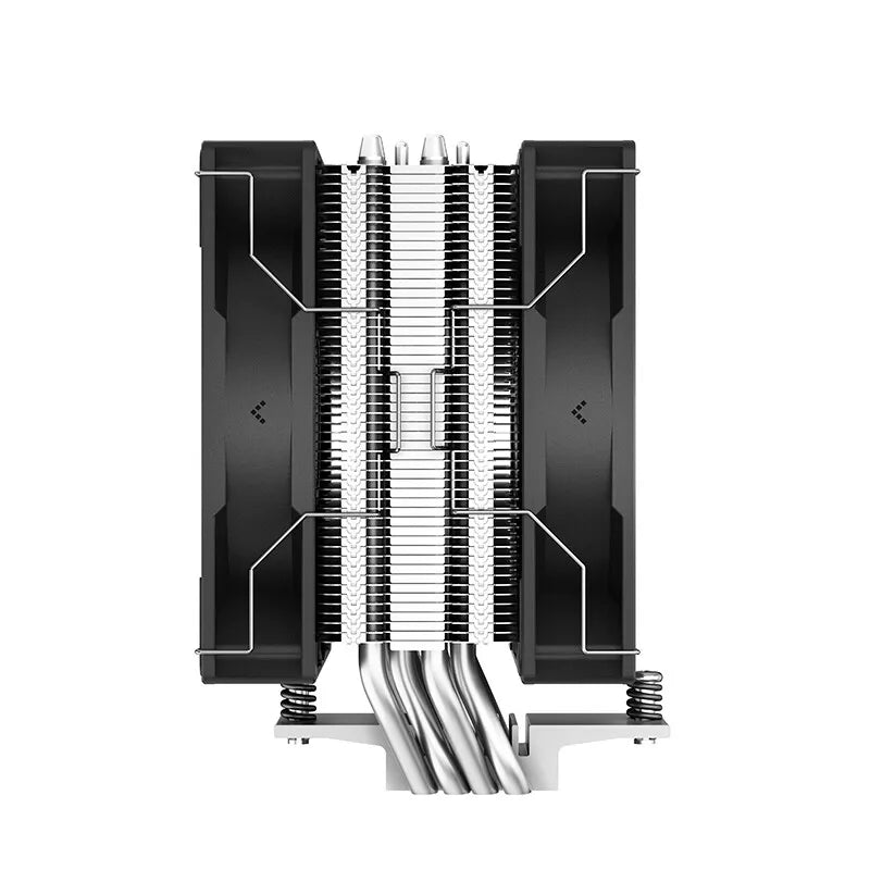 DeepCool AG400 Plus 4 Heat Pipe Dual Fan 220W CPU Cooler 120mm Fan Air Cooler for LGA1700 1851 AM5 AM4 CPU Air-Cooling Radiator