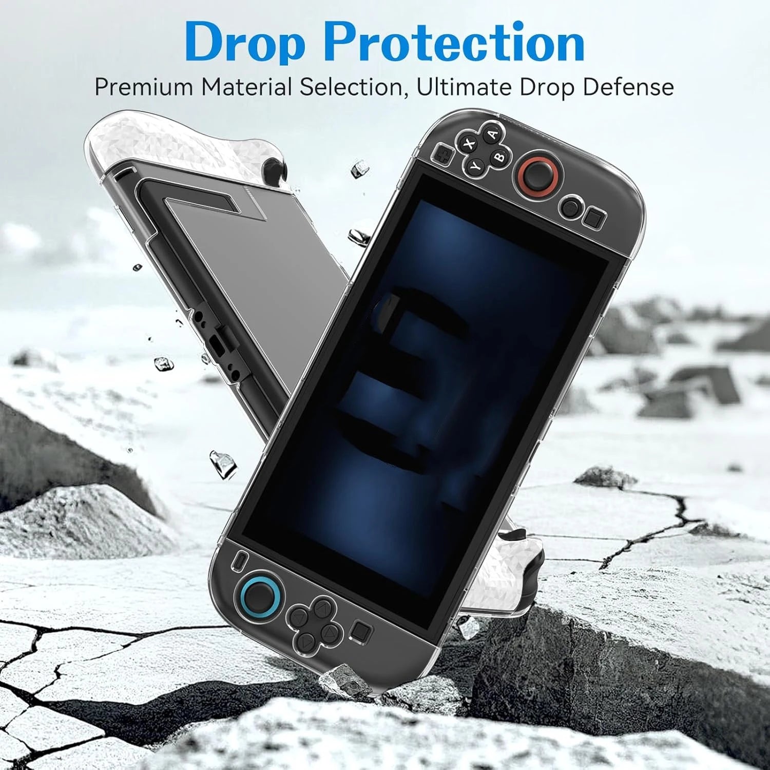 TPU+PC Transparent Protective Case for Nintendo Switch 2 Console Shockproof Protector Cover Shell for NS Switch 2 Accessories