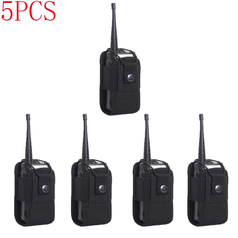 Portable Outdoor Hunting Sports Waist Bag Interphone Holster Tactical Walkie Talkie Carry Bag Radio Pouch Holder Pocket DJJPJ01