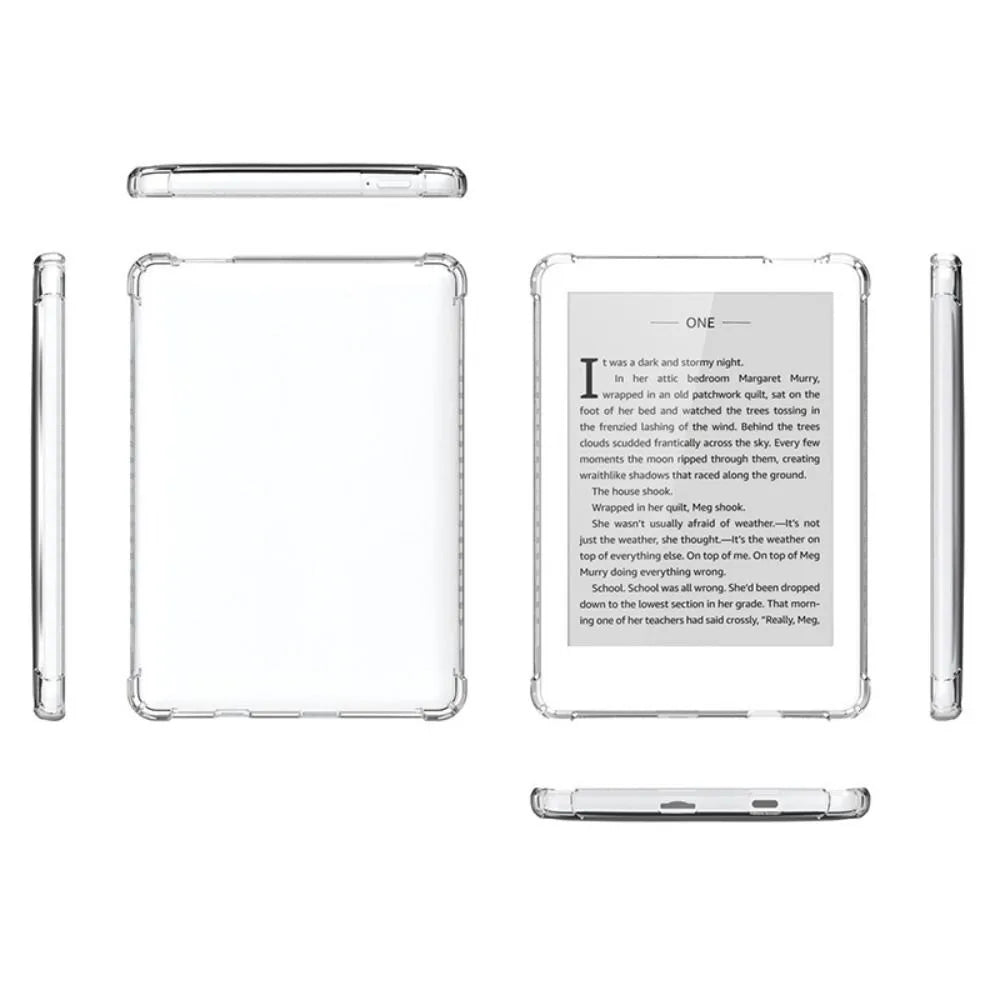 Shockproof 6 inch E-Reader Case Wear Resistant Anti-fall Protective Cover Transparent TPU Back Shell for MeeBook M6/M6C