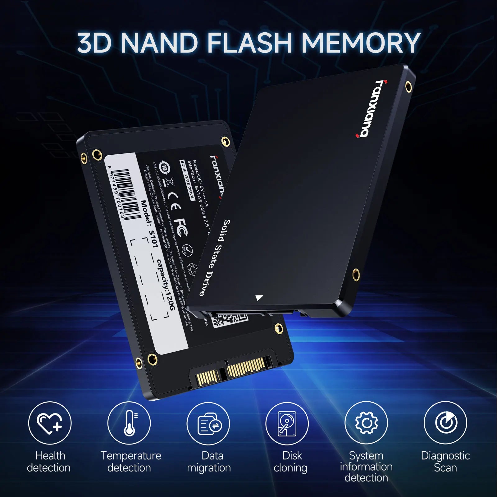 [EU/US Ship] Fanxiang S101Q 2.5 inch SATA SSD 560MB/s Internal SSD 4TB Hard Disk Internal Solid State Disk For Desktop PC Laptop