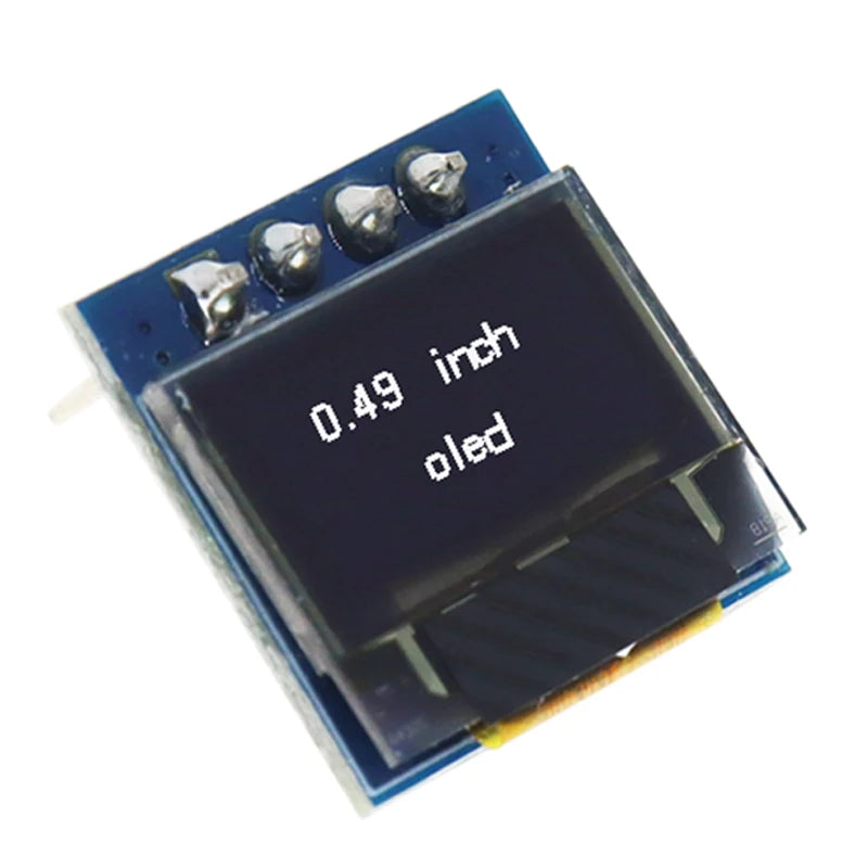 AITEXM 0.49 Inch OLED Display LCD Module White 0.49" Screen 64x32 I2C IIC Interface SSD1306 Driver for Arduino AVR STM32